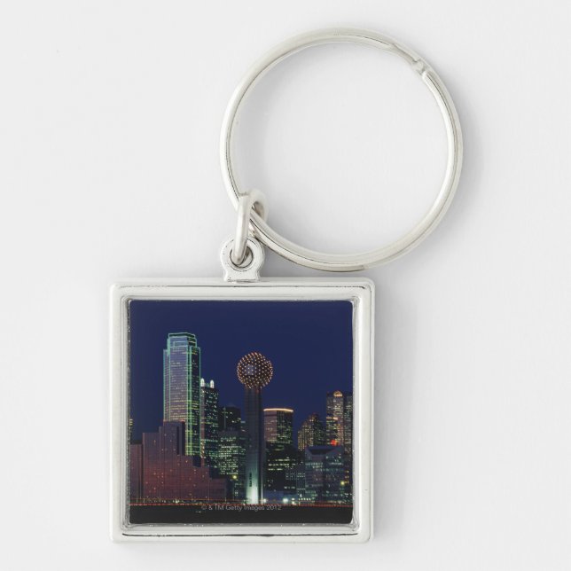 Porte-clés Horizon de Dallas la nuit (Devant)