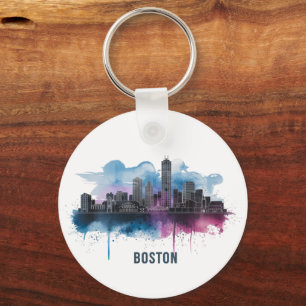 Porte-clés Horizon de la ville de Boston, horizon de Boston M