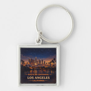 Porte-clés Horizon de Los Angeles Californie Crépuscule Palmi