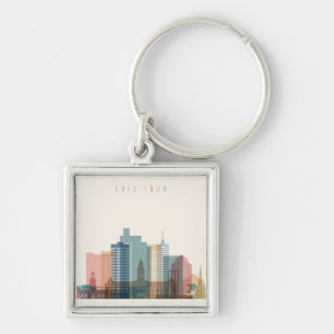 Porte-clés Horizon de ville de Cape Town, Afrique  