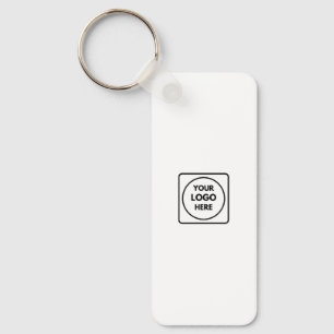 Porte-clés horizontaux avec QR code et logo d'entr