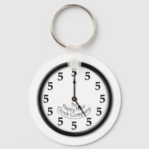 PORTE-CLÉS HORLOGE CINQ HEURES