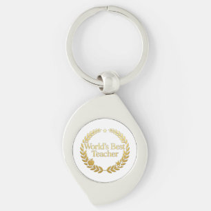 Porte-clés Horloge murale Couronne de laurier doré pour le me