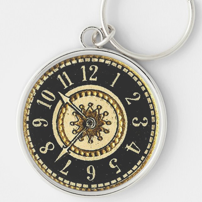 Porte-clés Horloge vintage (Devant)