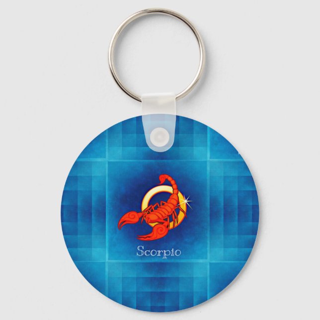 Porte-clés horoscope de scorpio (Recto)