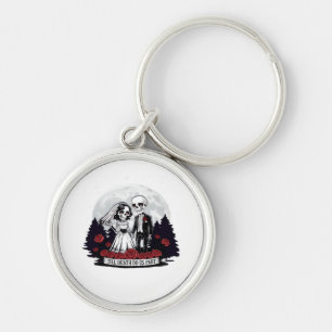 Porte-clés Horreur Valentines Jour Skeleton Couple Jusqu'à la