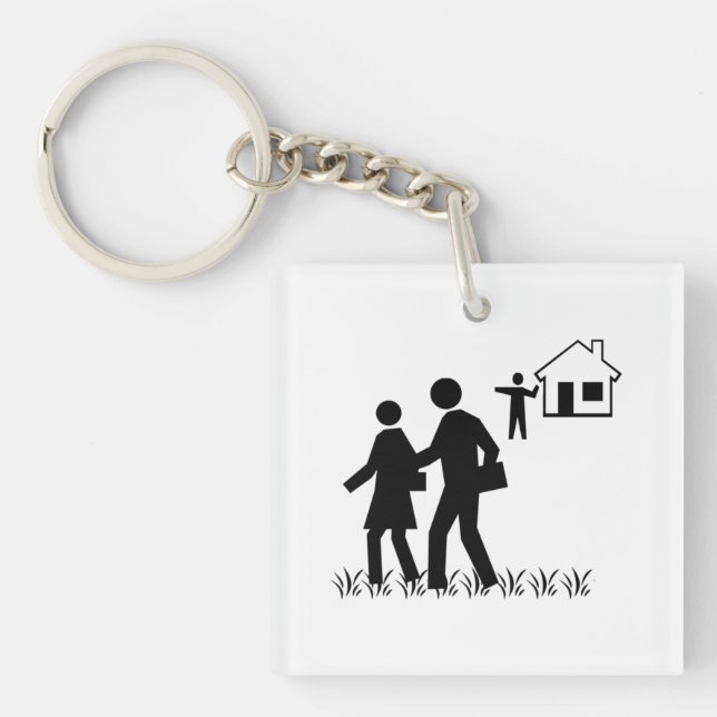 Porte-clés Hors de ma pelouse (Devant)