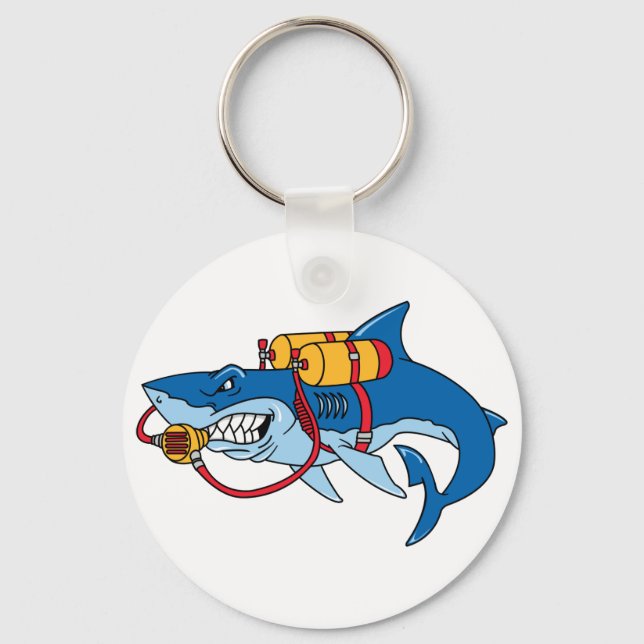 Porte-clés Hors de requin aquatique (Recto)