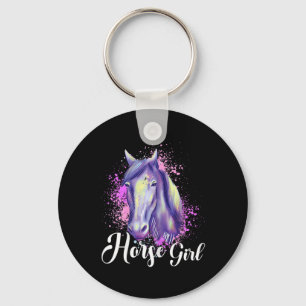 Porte-clés Horse Girl Horseback équitation Pony Horsescute Ss