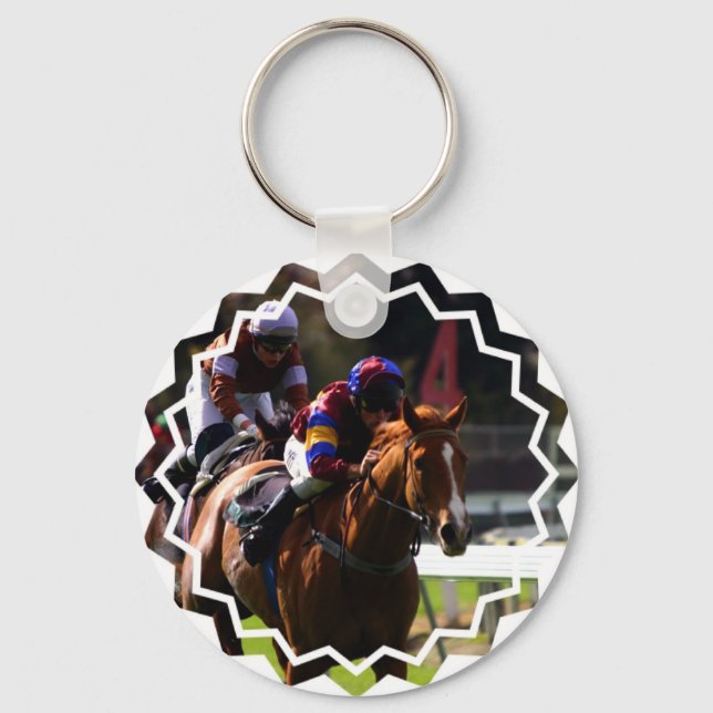 Porte-clés Horse Racing Keychain (Recto)