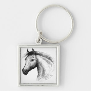 Porte-clés Horse:  White
