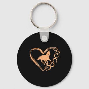 Porte-clés Horsescute Ss Cute Ss Coeur En Forme De Coeur - Ch