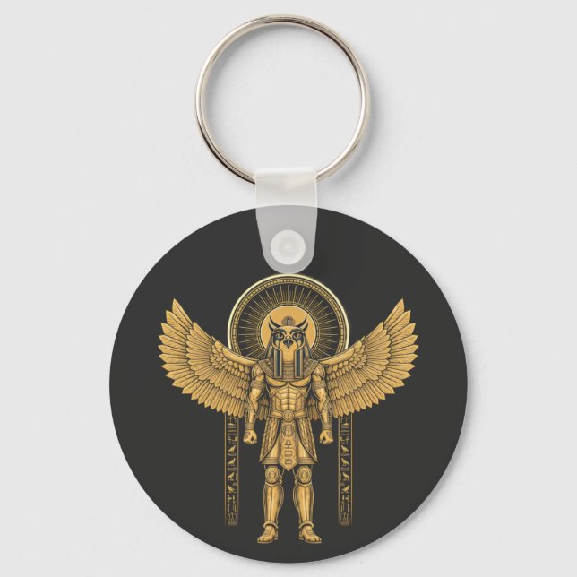 Porte-clés Horus avec disque solaire  (Recto)