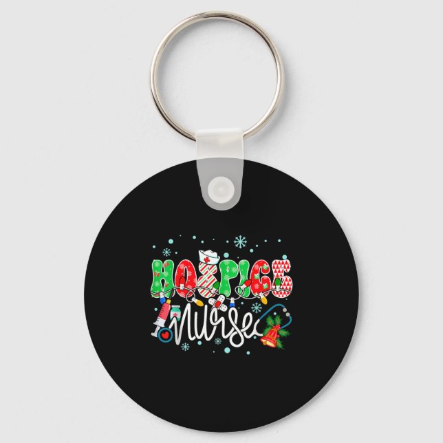 Porte-clés Hosce Nurse Funny Xmas Light Stethoscope Christmas (Recto)