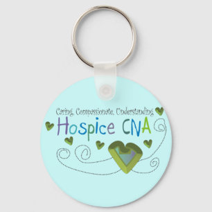 Porte-clés Hospice CNA Green Hearts