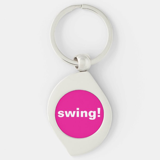 Porte-clés Hot Pink Golf Swing pensée Porte - clé (Devant)