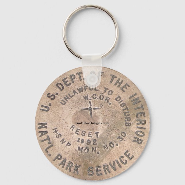 Porte-clés Hot Springs, Département Américain De L'Intérieur  (Recto)