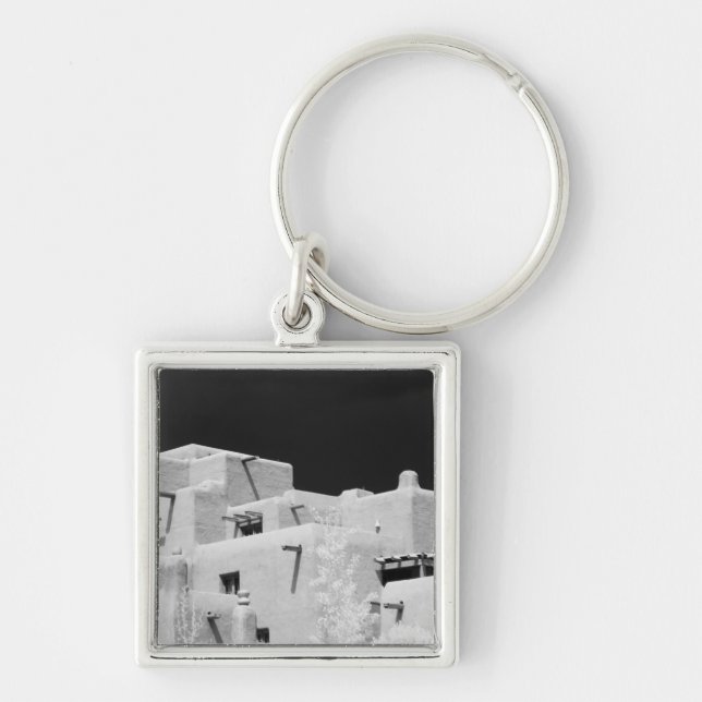 Porte-clés Hôtel de style pueblo adobe à Loretto, Santa Fe, N (Devant)