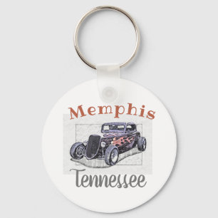 Porte-clés Hotrod Vintage "Memphis Tennessee"