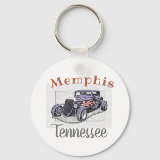Porte-clés Hotrod Vintage "Memphis Tennessee"