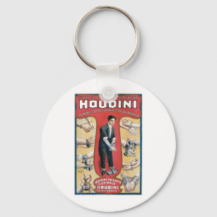 Porte-clés Houdini ~ Artiste d'évasion de menottes Vintages