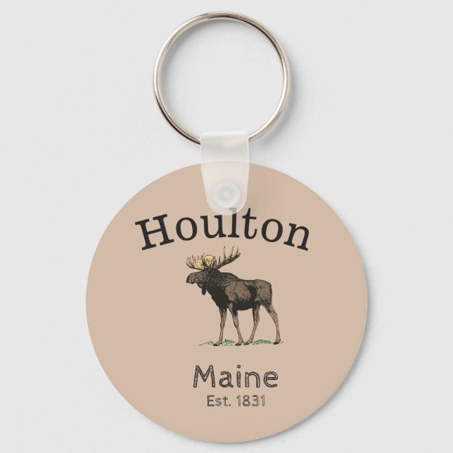 Porte-clés Houlton Maine Moose (Recto)