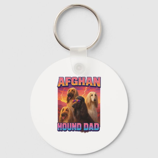 Porte-clés Hound afghan (Recto)
