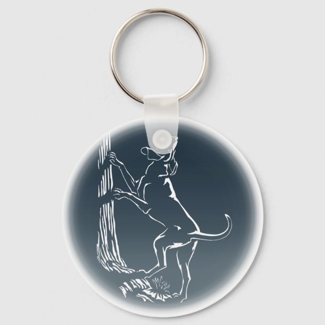 Porte-clés Hound Dog Cadeaux pour amateurs de chie (Recto)