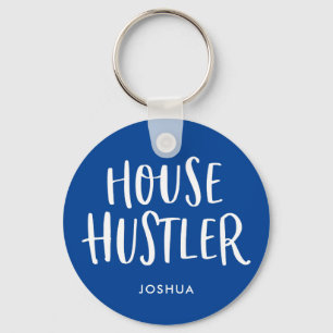 Porte-clés House Hustler Real Estate Personalized Agent Mens