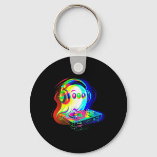 Porte-clés House Music Ghost Dj Illusion Optique Edm Hallowee