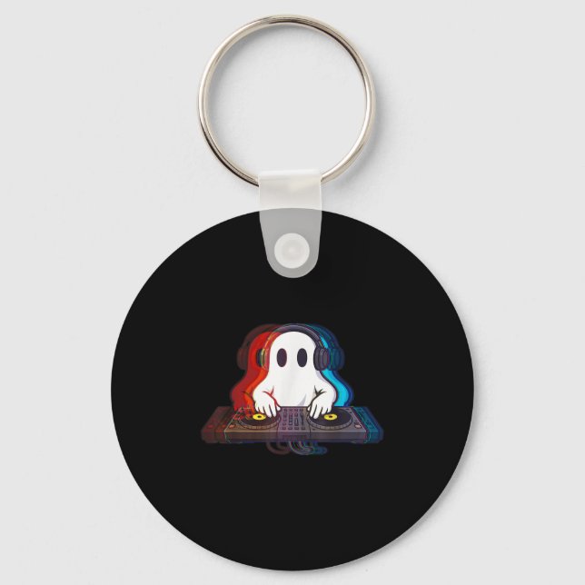 Porte-clés House Music Ghost Illusion Optique Boo Edm Hallowe (Recto)