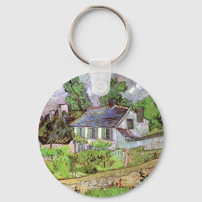 Porte-clés Houses à Auvers, Vincent van Gogh. (Recto)