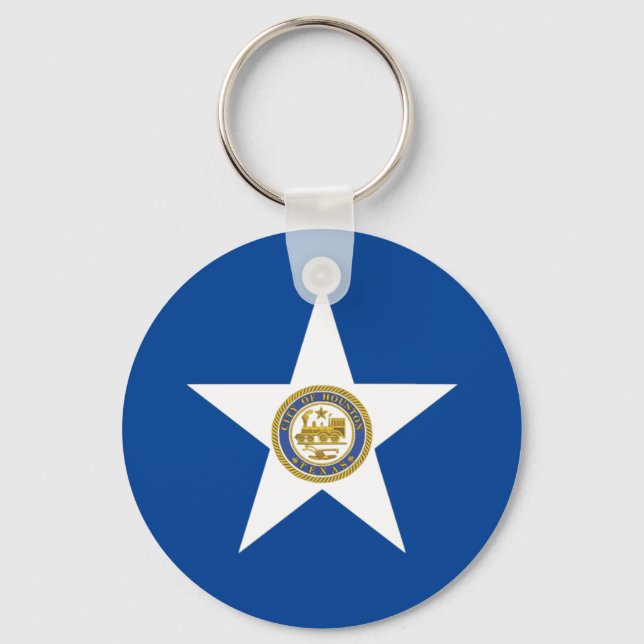 Porte-clés Houston City (Texas) flag Keychain (Recto)