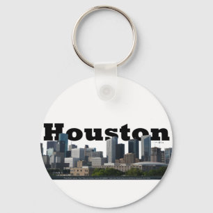 Porte-clés Houston, horizon de TX avec Houston dans le ciel