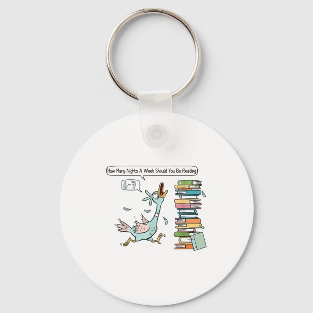 Porte-clés How Many Nights A Week Should You Be Reading 6 7  (Recto)