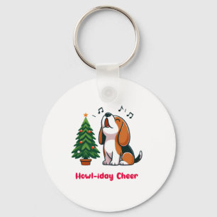 Porte-clés Howl-iday Cheer Beagle Avec Un Design D'Arbre De N