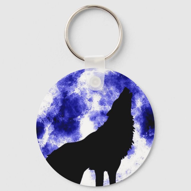 Porte-clés Howling Wolf à Moon (Recto)