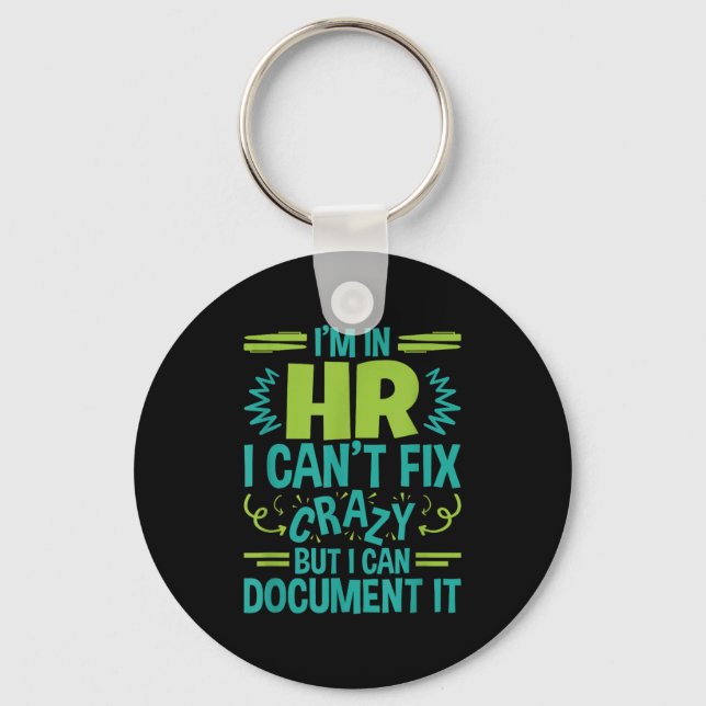 Porte-clés Hr Manager Professional in Hr Can't Fous Doen (Recto)
