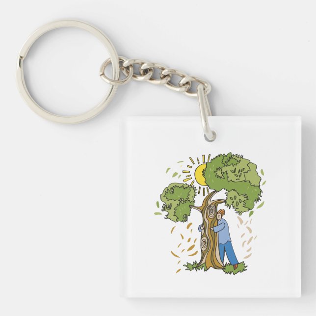 Porte-clés Hugger d'arbre (Devant)
