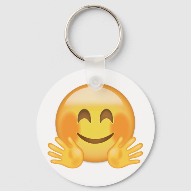 Porte-clés Hugging Face Emoji (Recto)