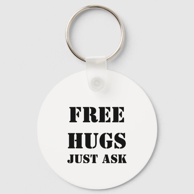 Porte-clés HUGS GRATUITS Posez simplement la question (Recto)