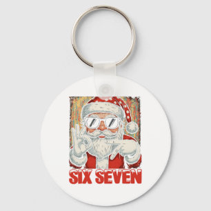 Porte-clés Hugvyn Drôle Six Sept Mème Noël Cool Père Noël S