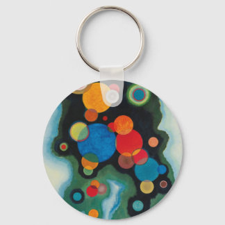 Porte-clés Huile Abstraite de Kandinsky Deepened Impulse sur