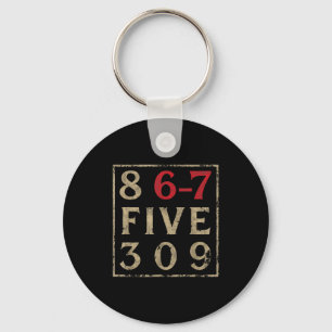 Porte-clés Huit Années 80 867 Cinq 309 Nostalgique Et Drôle