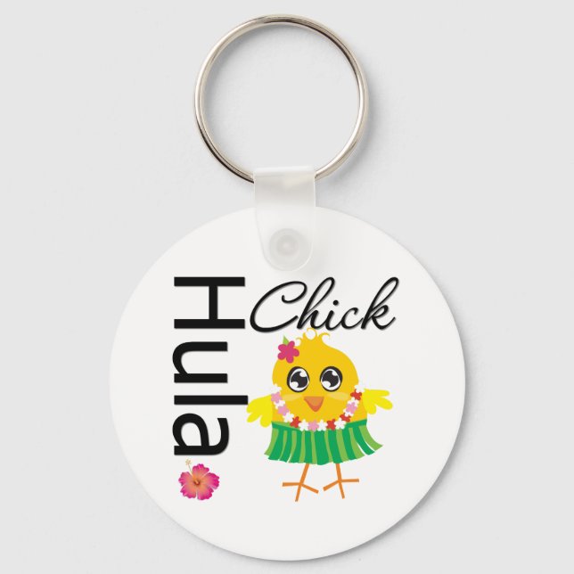 Porte-clés Hula Hawaii Chick (Recto)