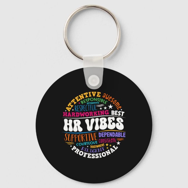 Porte-clés Human Resources Hr Vibes Analyst Employee Apprecia (Recto)