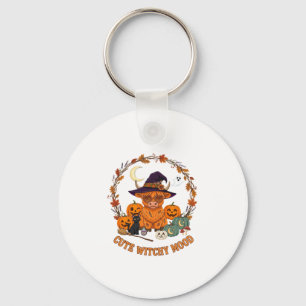 Porte-clés Humeur de sorcière mignonne Halloween Vache des Hi