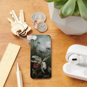 Porte-clés Hummingbirds and White Orchid by Martin J. Heade