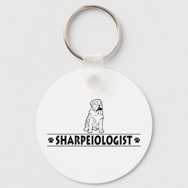 Porte-clés Humorous Chinese Shar-Pei (Recto)