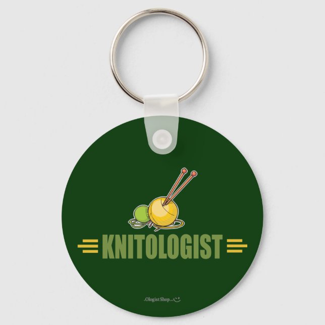 Porte-clés Humorous Knitting (Recto)